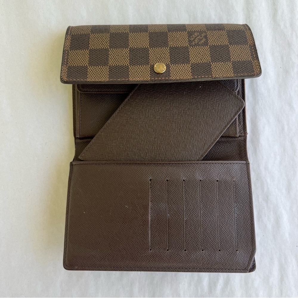 Louis Vuitton Damier Ebene Porte Tresor Etui Papiers Wallet - Picture 14 of 16